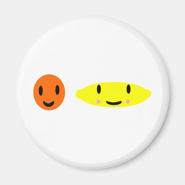 Íman Limão Feliz e Laranja 2 (Frente)