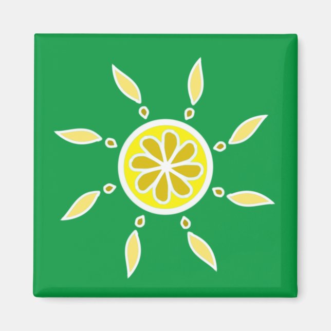 Íman Limão fresco de sol (Frente)