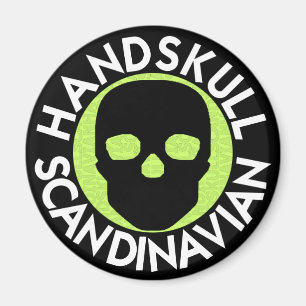 Íman Limão HANDSKULL LIV redondo    magnetP3