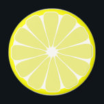 Íman Limão Magnet<br><div class="desc">Uma fatia de limão amarelo brilhante decora este ímã giro. O design é da arte original.</div>