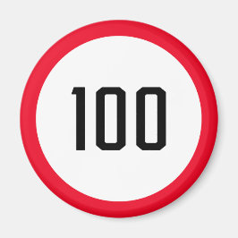 Íman Limite de velocidade de 100 kph | Sinal de tráfego