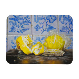 Íman Limões e Azulejos — Clássico Azul e Amarelo Still 