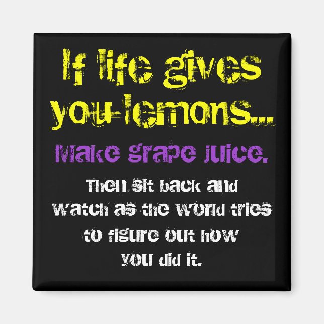 Íman Limões e Uvas (Frente)