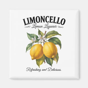 Íman Limoncello Itália Vintage Refrescante Limão Férias