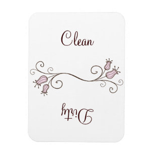 Íman Limpa da máquina de lavar louça com Tulip rosa - I