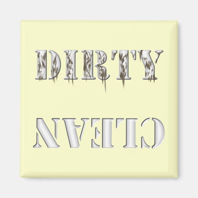 Íman Limpa/suja da máquina de lavar louça (Frente)