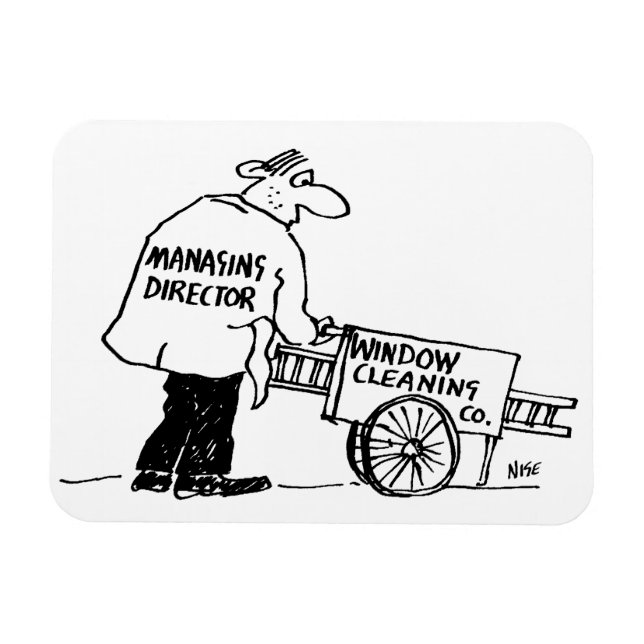 Íman Limpador de Janelas com Carrinho de Limpeza de Jan (Horizontal)