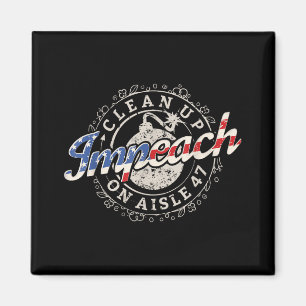 Íman Limpar na Prateleira 47 Camisa Impeach 47 Anti Tru
