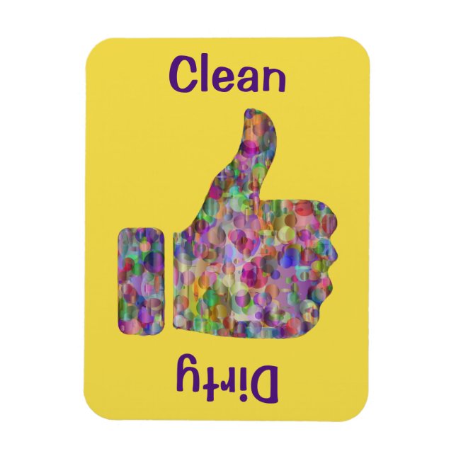 Íman Limpar/Sujar Coloridos De 3" x 4" (Vertical)