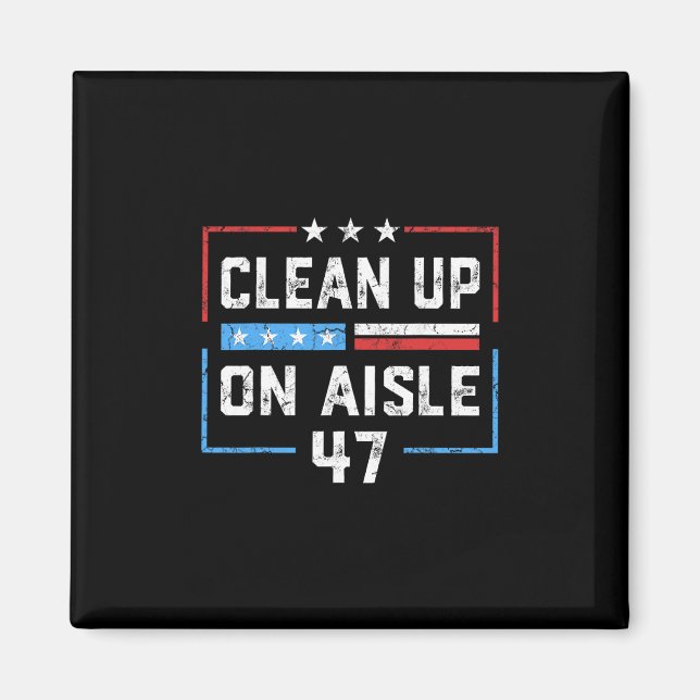 Íman Limpe a Prateleira 47 Impeachment 47 Anti Trump Pr (Frente)