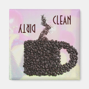 Íman "LIMPE/" ímã SUJO de Diswasher da caneca do feij