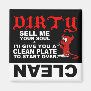 Íman Limpe o ímã sujo da máquina de lavar louça: