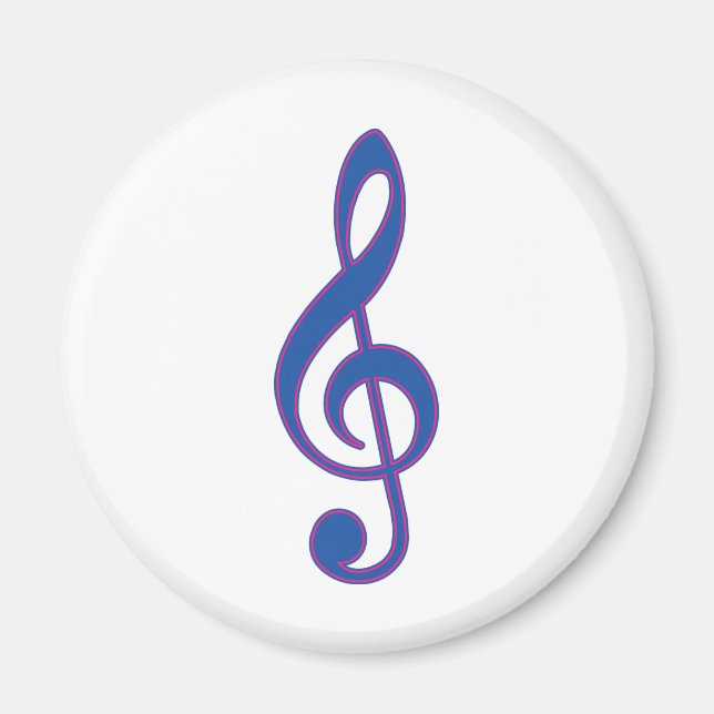 Íman Limpeza de Neon Blue Treble (Frente)