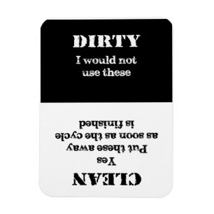 Íman Limpo ou sujo - estes pratos estão limpos