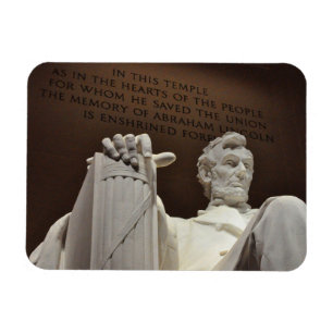 Íman Lincoln Estátua, Inscrição, Memorial Lincoln