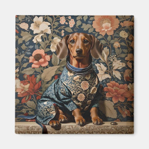 Íman Linda Brown Dachshund Retrato Dachshund