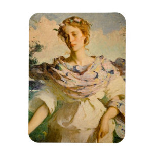 Íman Linda Deusa de Verão por Frank W Benson