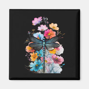 Íman Linda Dragonfly Watercolor Art Insect Lover Ea