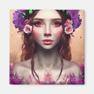 Íman Linda encantadora Fantasy AI Art