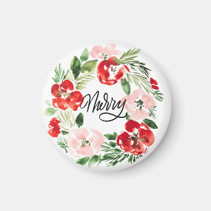 Íman Linda Feliz de inverno de Watercolor