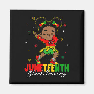 Íman Linda Garotinha Negra Dabbing Princesa Negra Jun