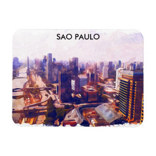 Íman Linda pintura no horizonte São Paulo