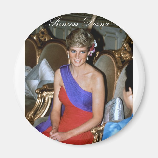 Íman Linda! Princesa Diana Tailândia 1988 (Frente)