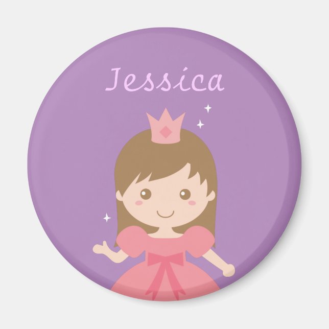 Íman Linda Princesa, Rosa para Meninas (Frente)