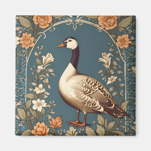 Íman Linda Vintage Goose William Morris Inspirou