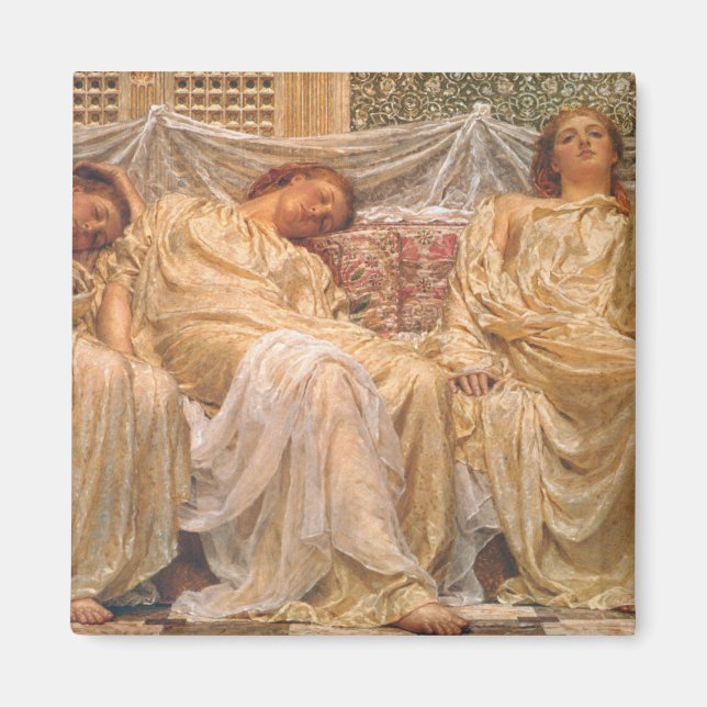 Íman Lindas Mulheres Sonolentas (Sonhadores) (Arte Vint (Frente)