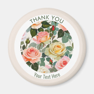 Íman Lindas Rosas Flor Botânica Floresce Obrigado