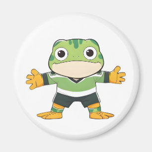 Íman Lindo Design Kawaii de Guarda-Redes Sapo de Futebo