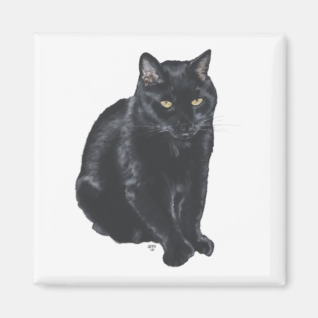 Íman Lindo Gato Preto (Frente)