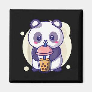 Íman Lindo panda kawaii bebe chá de bolhas boba kawaiiC
