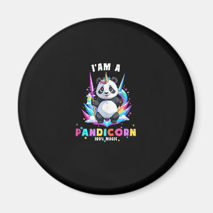 Íman Lindo Panda Unicórnio Eu Sou Uma Pandicórnia Garot