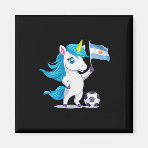 Íman Lindo Unicórnio de Raízes Argentinas Jogando Futeb