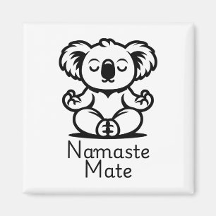 Íman Lindo ursinho koala australiano meditando em pose