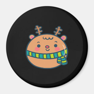 Íman Lindo Veado de Natal Design Clássico Festivo