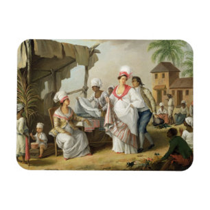 Íman Linen Market, Roseau, Domínica, c.1780 (óleo em la