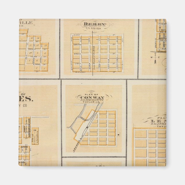 Íman Lineville, Derby, Glidden, Ames, Conway (Frente)