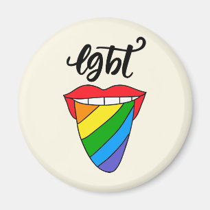 Íman Língua arco-íris LGBT
