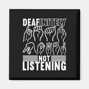 Íman linguagem de sinais Sensibilização surda 1