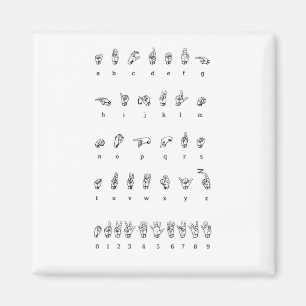 Íman Linguagem gestual americano (ASL)