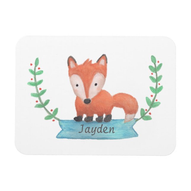 Íman Linguinha-de-Mata-Mata-Maçã Fox Personalizada Magn (Horizontal)