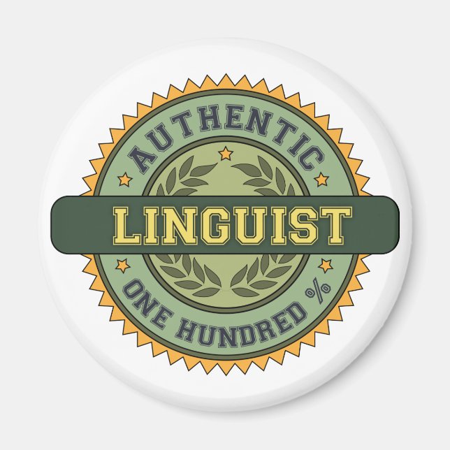 Íman Linguista Autêntico (Frente)