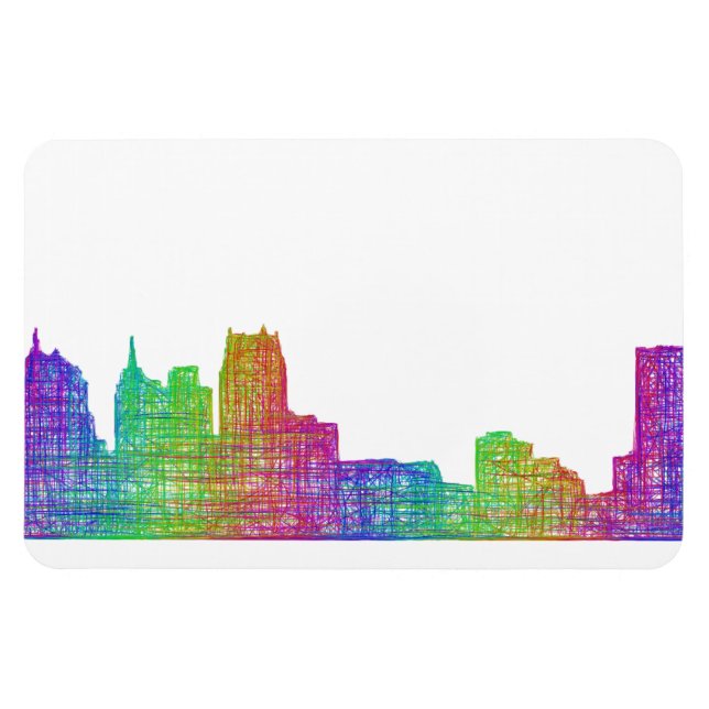 Íman Linha aérea de Detroit (Horizontal)