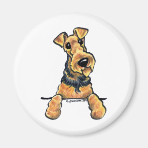 Íman Linha arte de Airedale Terrier