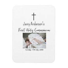 Íman Linha católica de primeira comunhão simples QR mín