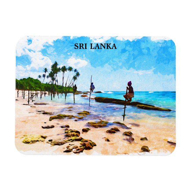 Íman Linha costeira tropical do Sri Lanka (Horizontal)