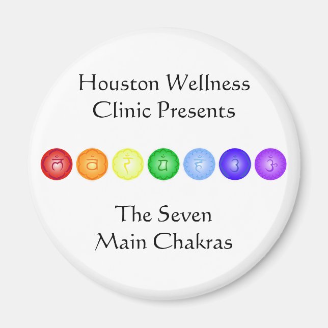 Íman Linha de 7 Chakras (Frente)